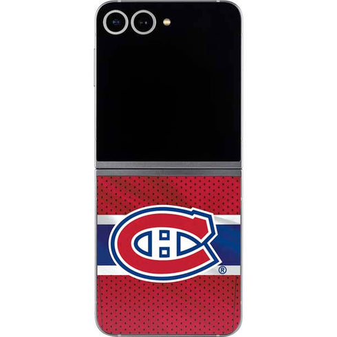 NHL Montreal Canadiens Home Jersey Galaxy Z Flip6 Skin